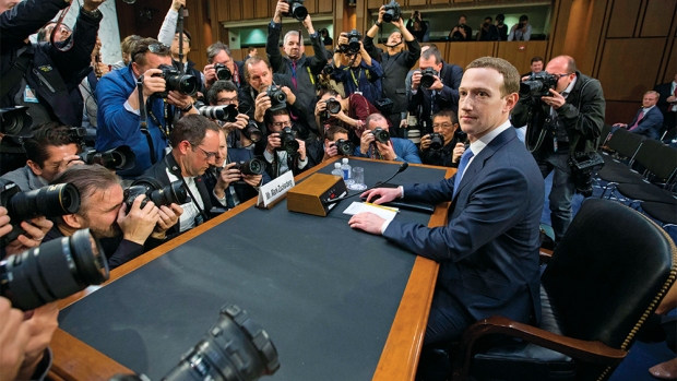 CEO of Facebook Mark Zuckerberg testifies before the Senate, Washington, USA - 10 Apr 2018